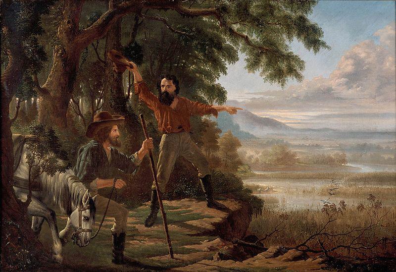 unknow artist Arrival of Burke and Wills at Flinders River, Spain oil painting art